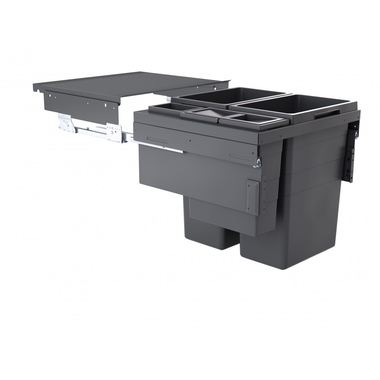 Hailo Euro Cargo Synchro softclose donkergrijs