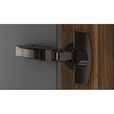 Charnière porte épaisse Sensys sans fermeture automatique en obsidienne