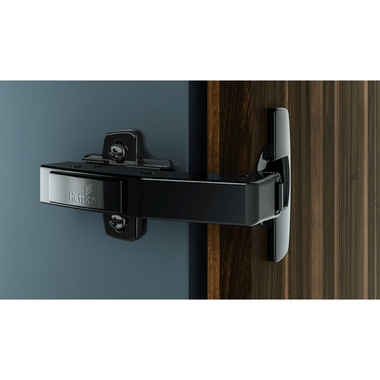 Charnière d’angle Sensys W90 avec amortissement intégré en obsidienne