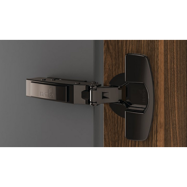 Charnière porte mince Sensys avec amortissement intégré en obsidienne