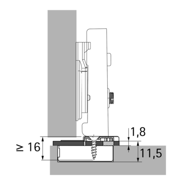 Adaptateur de réduction de la profondeur du boîtier  pour Veosys