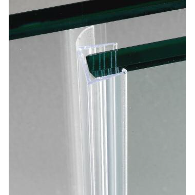 Dichting met zijlip l2200mm voor glas 10/12mm