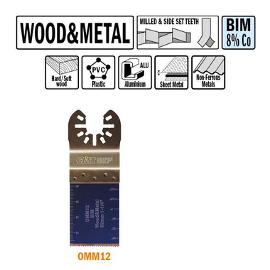 Lame scie multi-outils bois/métal 32mm