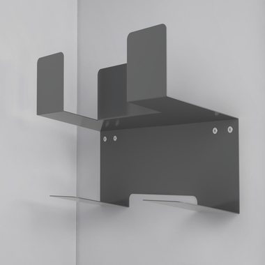 Hailo laundry bezemhouder grijs
