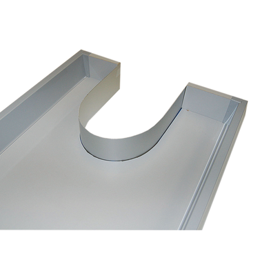 Boog voor syphon alu 180 x 260 mm