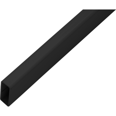 Barre pend. rectang. linear2 alu noir 10x25x2500mm 