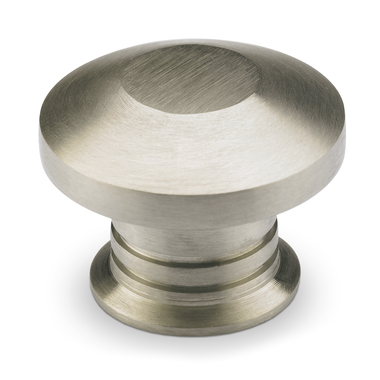 Knop Spalatum, H 23 mm, ø 30 mm, roestvrij staal geborsteld