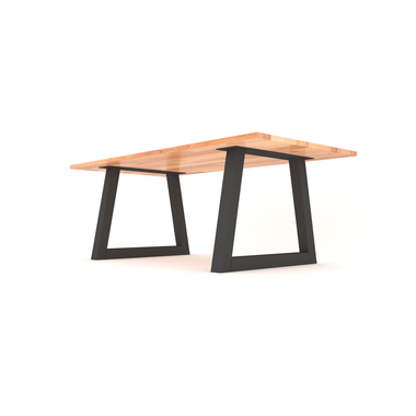Piètement trapèze 80x80mm noir mat h.720xl.950 mm 