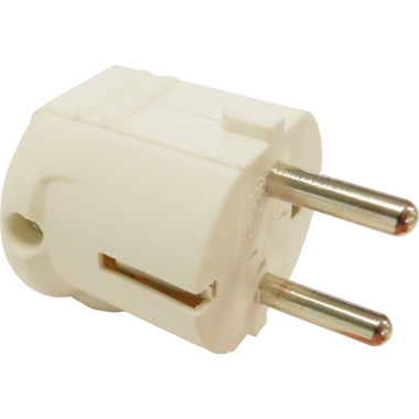 Stekker haaks pvc 2pol+a 10-16a wit ip20