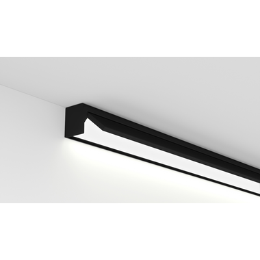 Profil led Kos noir mat avec interrupteur
