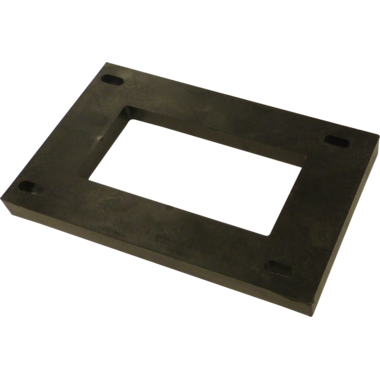 Adaptateur piètement de table 2cm noir 