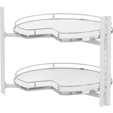 VS Corner Wheel Pro 3/4 chroom/wit