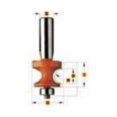 Fraise pour profilage d'angle r=4,75  d=25,4