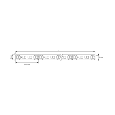 Ledstrip Emotion Dual Color 24V 8mm