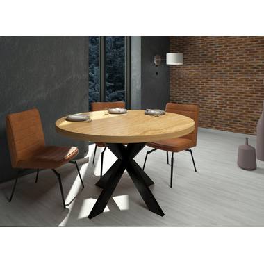 Piètement spin noir mat