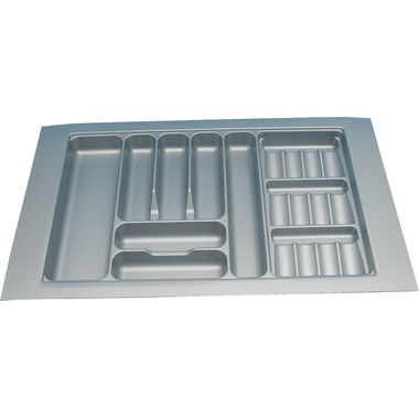 Insert-couvert & épices C90 cm gris alu  l700-850 p440-500 mm