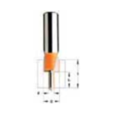 Fraise à défoncer d=12.7mm d=4.36mm  i=24.2 i²=13.9mm hw