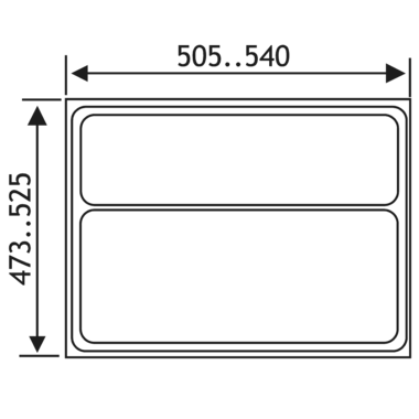 Insert tiroir flexytray anthracite