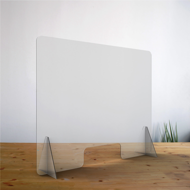Écran de protection pour comptoir 80x100x12 cm avec ouverture