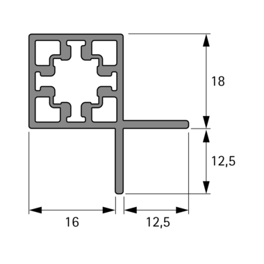 Profilé d’angle à visser Cadro
