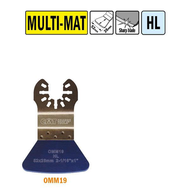 Hl spatule stable/racleur tous matériaux 52mm 