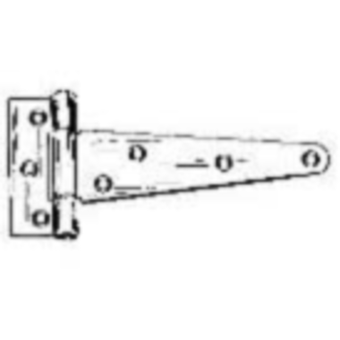 Charniere t 6'' 86 x 203mm.zingue  