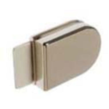 Contre-plaque serrure pour porte en verre