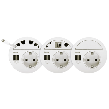 Evoline Circle 80 afdekplaat met multimedia toepassing
