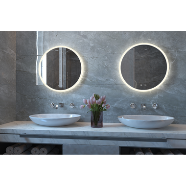 Spiegel rond met verlichting