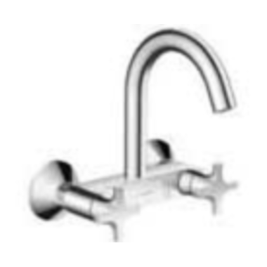 Hansgrohe Logis mélangeur cuisine murale sort haut chrome 
