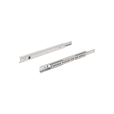 Coulisse à billes KA 270, montage en rainure, dimensions (H x l) 27 x 10 mm, 350 - 550 mm