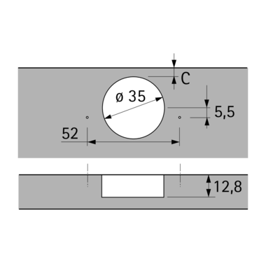 Charnière d’angle Intermat W-30