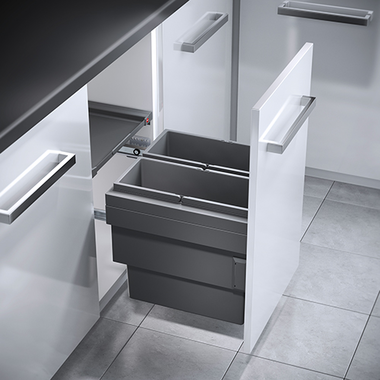 Hailo Cargo Synchro softclose donkergrijs