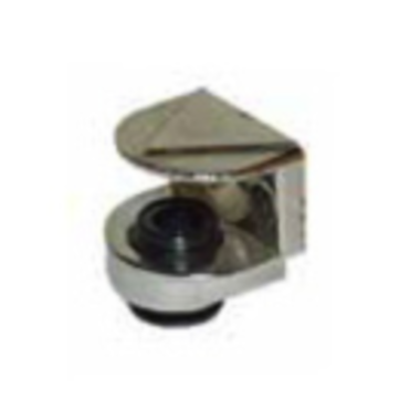 Taquet pour verre 5mm reglable nickele  