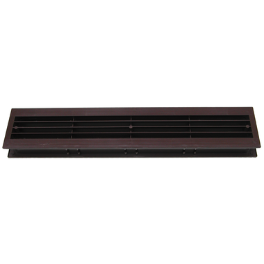 Luchtrooster vr.badkamer 455x90 bruin