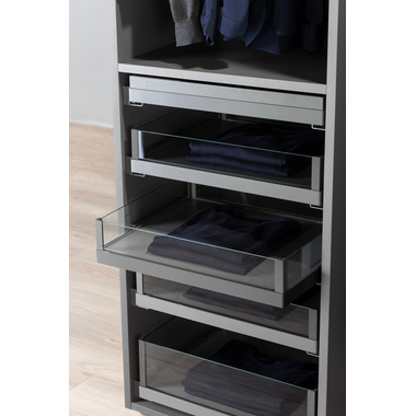 Tf-line tiroir verre anthracite 