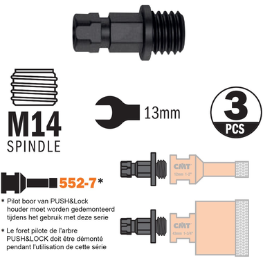 Adaptateur pour scie cloche série 552-5 