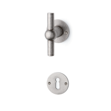 Quincalux poignee de porte (1 pr) 124t-00 etain-la iton 