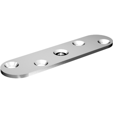 Cadette platine a visser pour panneaux 18 mm 