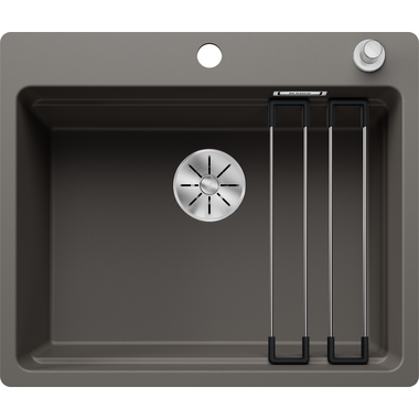 Blanco Etagon 6-F vulkaangrijs automatische bediening