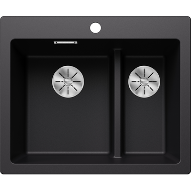 Blanco spoeltafel Pleon 6 split zwart manueel