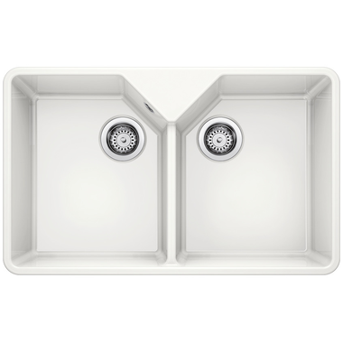 Blanco spoeltafel Villae double kristalwit glanzen