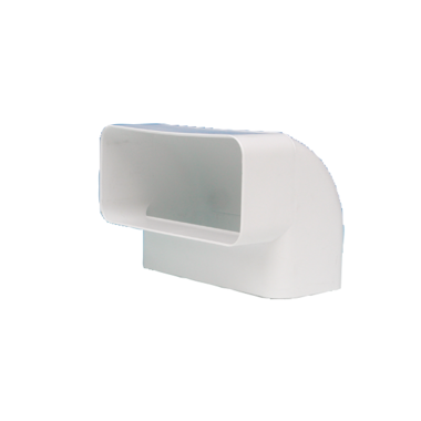 Bocht 90° verticaal vlakkanaal d.125 std