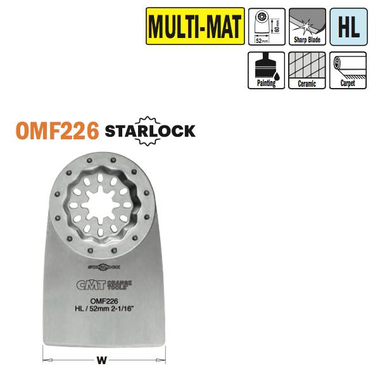 Spatule/racleur flexible tous matériaux 52mm 
