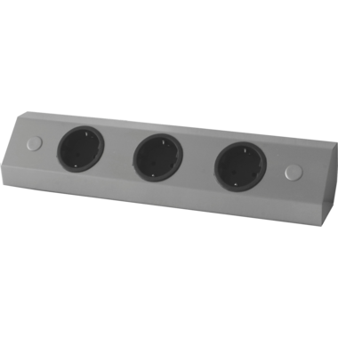 Box multiprises inox 3 prises + USB-A
