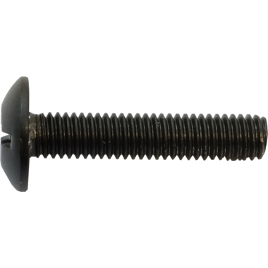 Schroef vr kastbaarh. ovaal zamak zwart m6x30