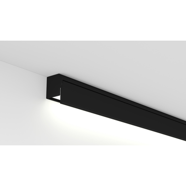 Profil led Kos noir mat avec interrupteur