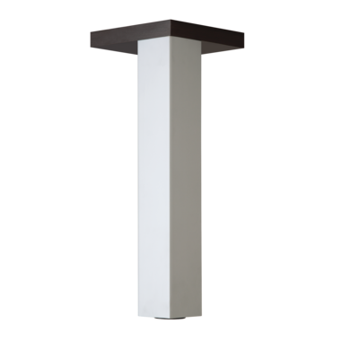 Pied table Q120 inox look 120x120mm h710 reglable  
