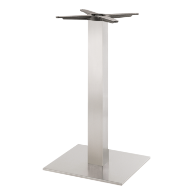 Pietement inox square 400x400mm h.1100mm  