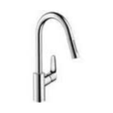 Hansgrohe Focus keukenmengkraan + uittrekbare vuistdouche